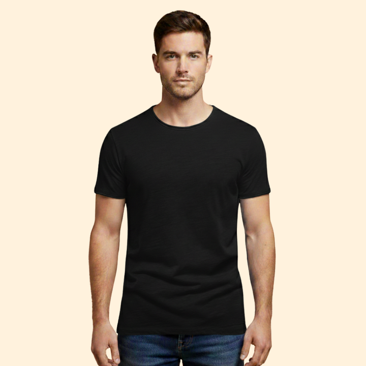Men’s Casual T-Shirt with Round Neck