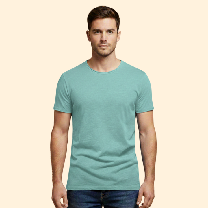 Men’s Casual T-Shirt with Round Neck