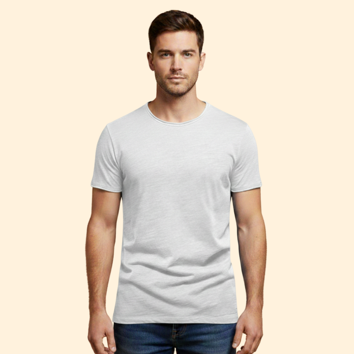 Men’s Casual T-Shirt with Round Neck