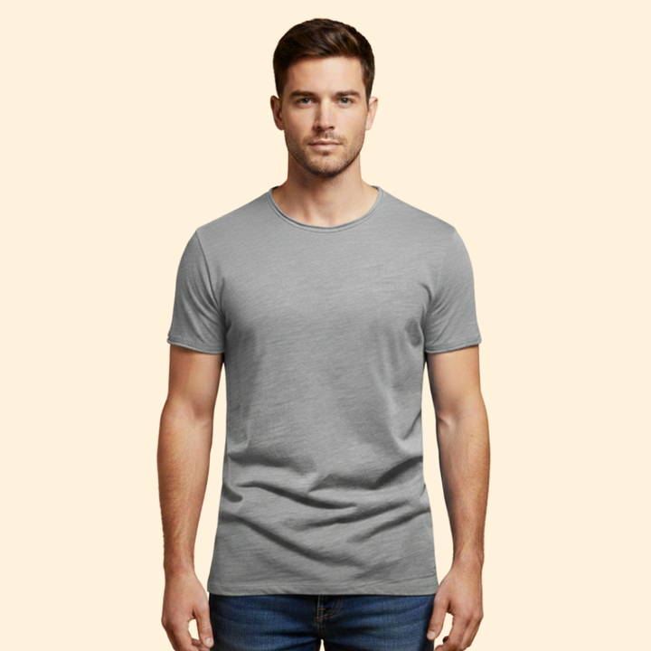 Men’s Casual T-Shirt with Round Neck