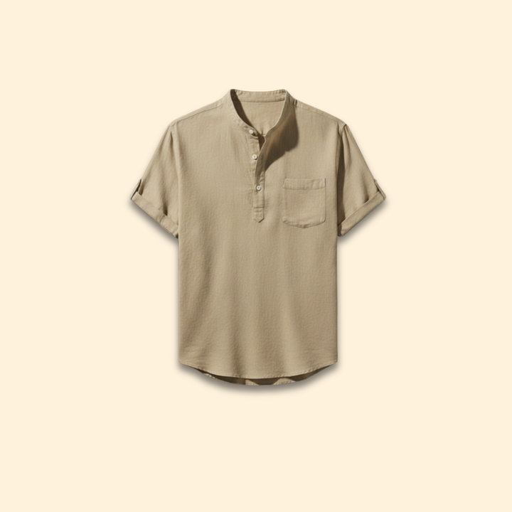 Men’s Summer Shirt with Button Placket