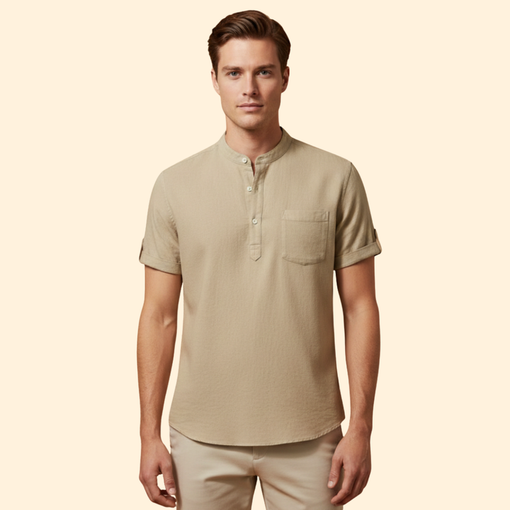 Men’s Summer Shirt with Button Placket