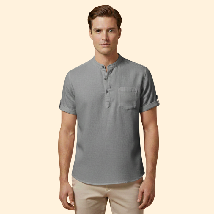 Men’s Summer Shirt with Button Placket