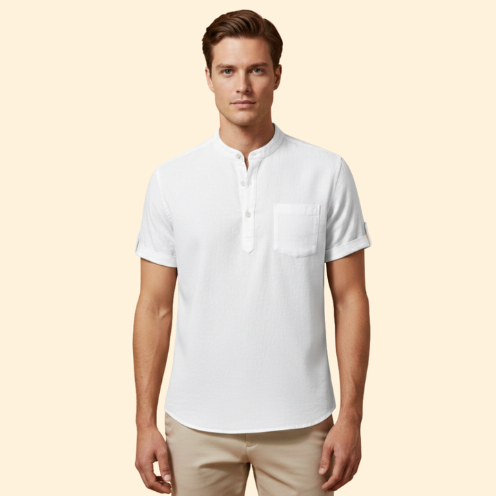 Men’s Summer Shirt with Button Placket