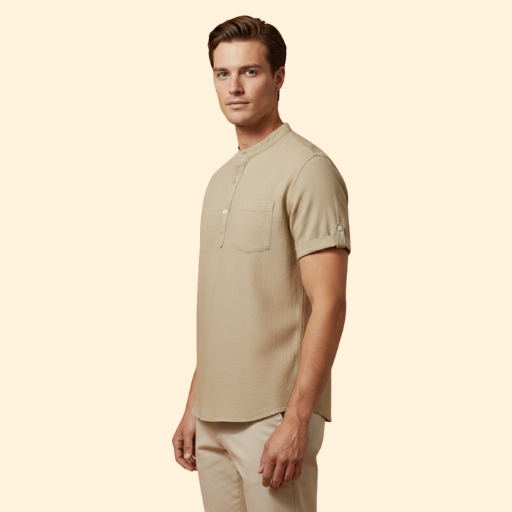 Men’s Summer Shirt with Button Placket