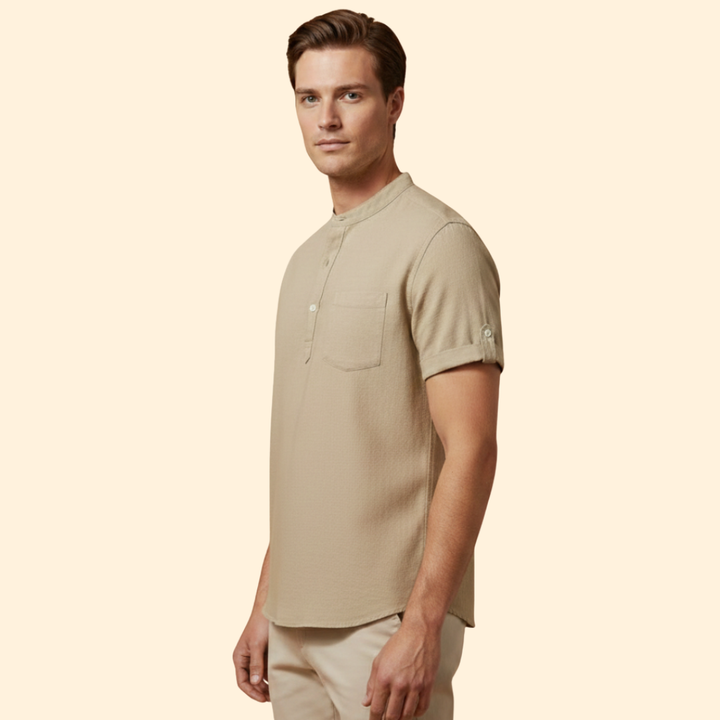Men’s Summer Shirt with Button Placket