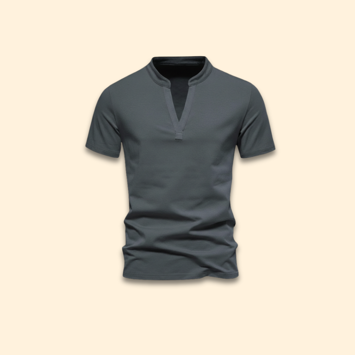 Men’s V-Neck T-Shirt with Short Sleeves
