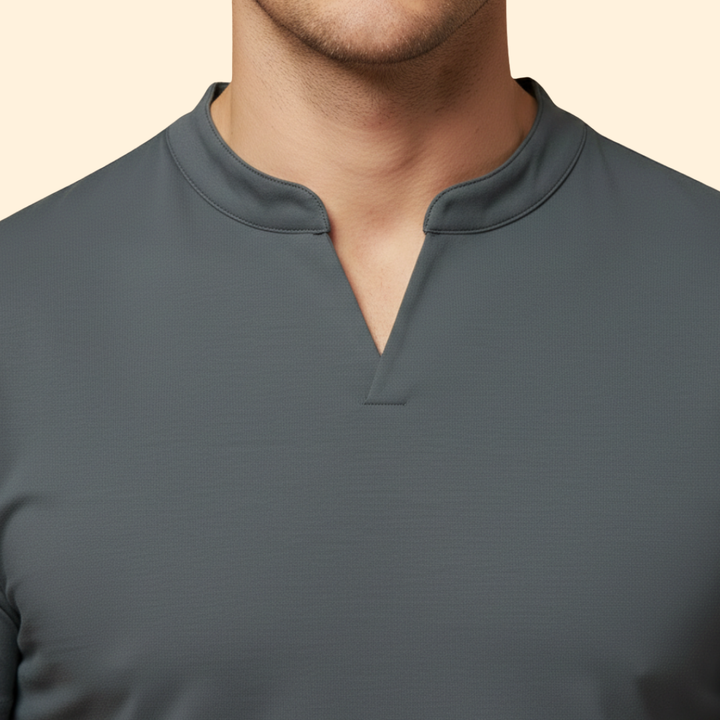 Men’s V-Neck T-Shirt with Short Sleeves