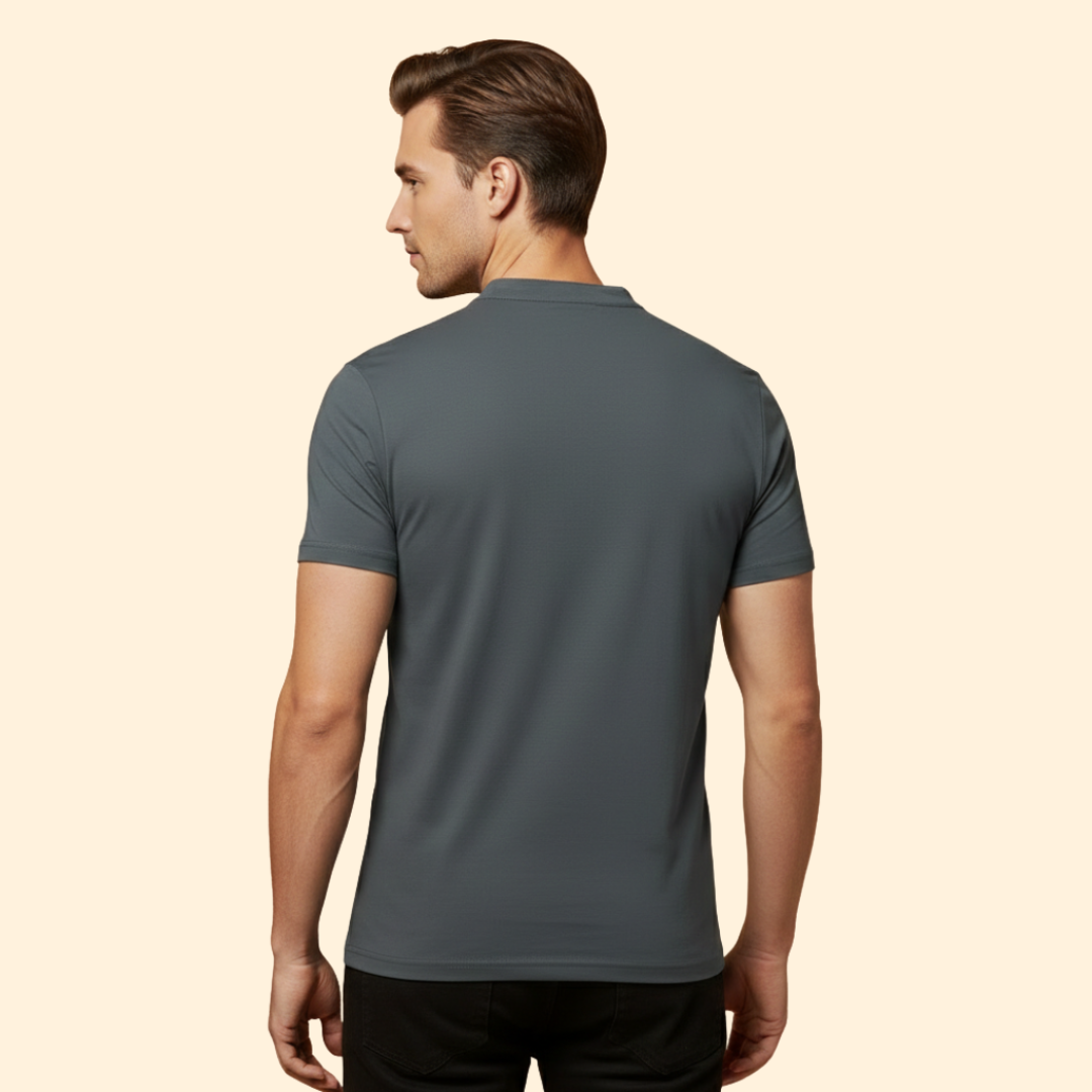 Men’s V-Neck T-Shirt with Short Sleeves