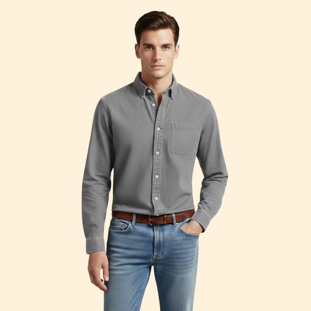 Tommy Men’s Casual Shirt with Button Front
