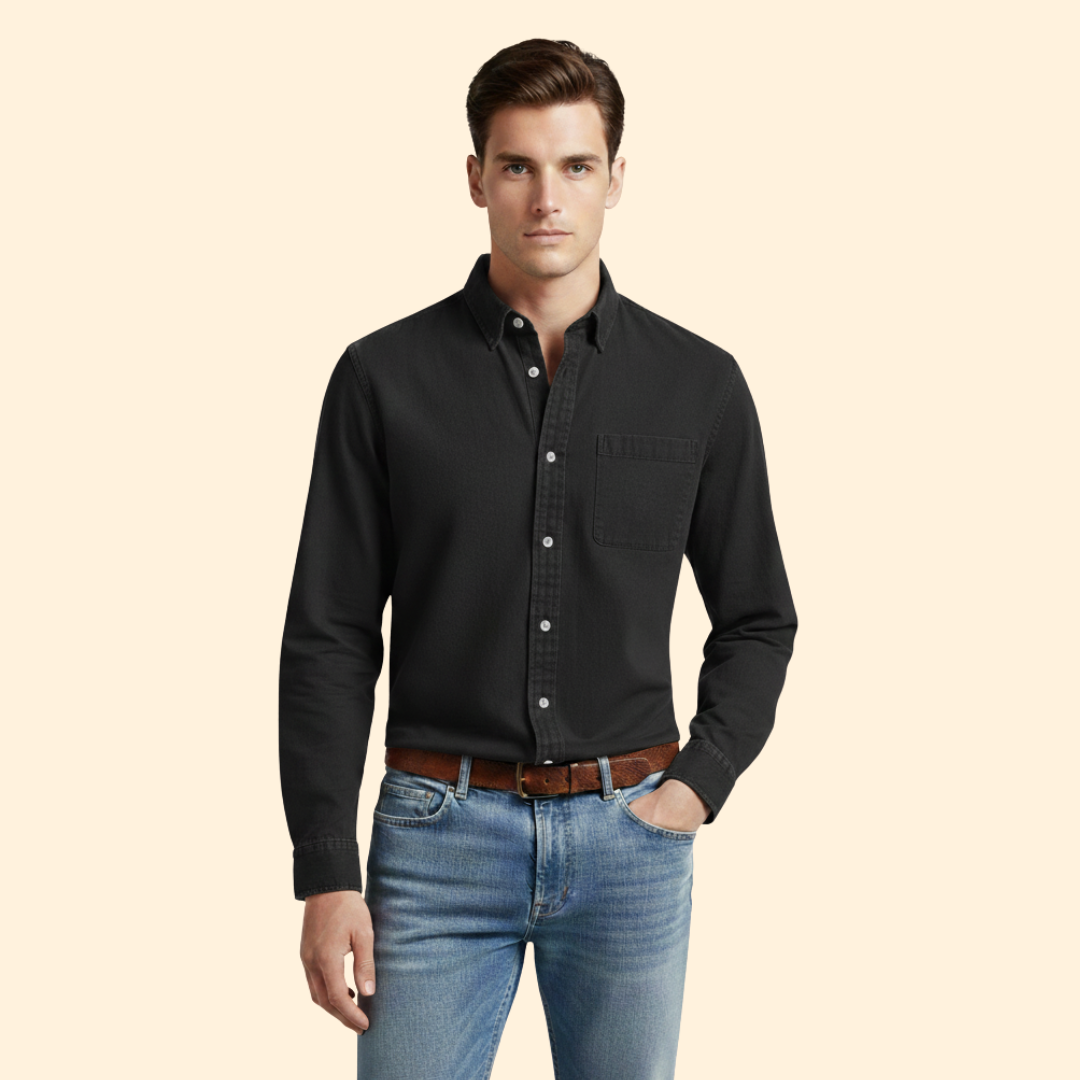 Tommy Men’s Casual Shirt with Button Front