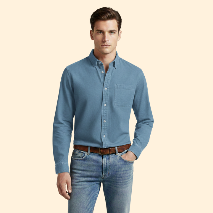 Tommy Men’s Casual Shirt with Button Front