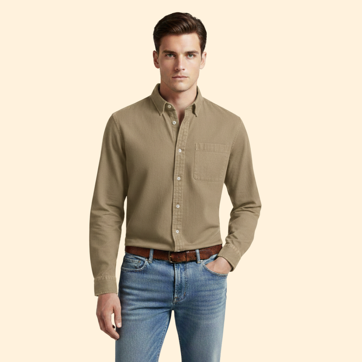 Tommy Men’s Casual Shirt with Button Front