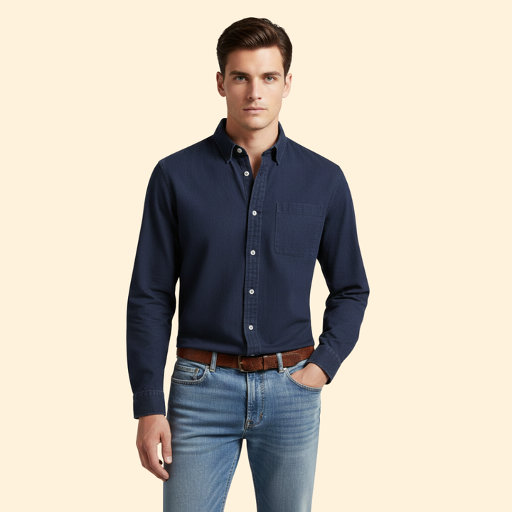 Tommy Men’s Casual Shirt with Button Front