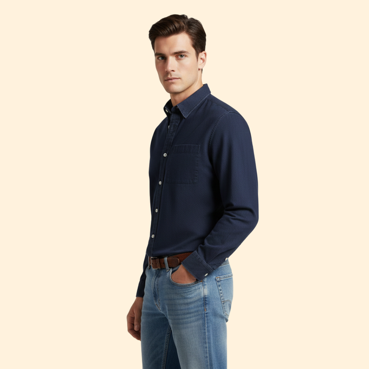 Tommy Men’s Casual Shirt with Button Front
