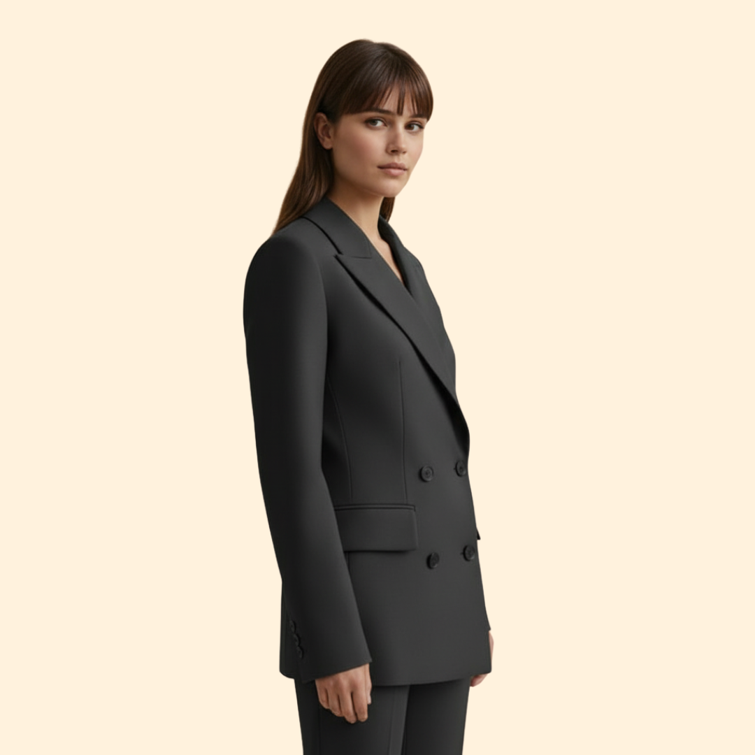 Women’s Blazer with Notched Lapel Detail