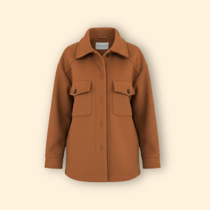 Women’s Coat with Front Flap Pockets