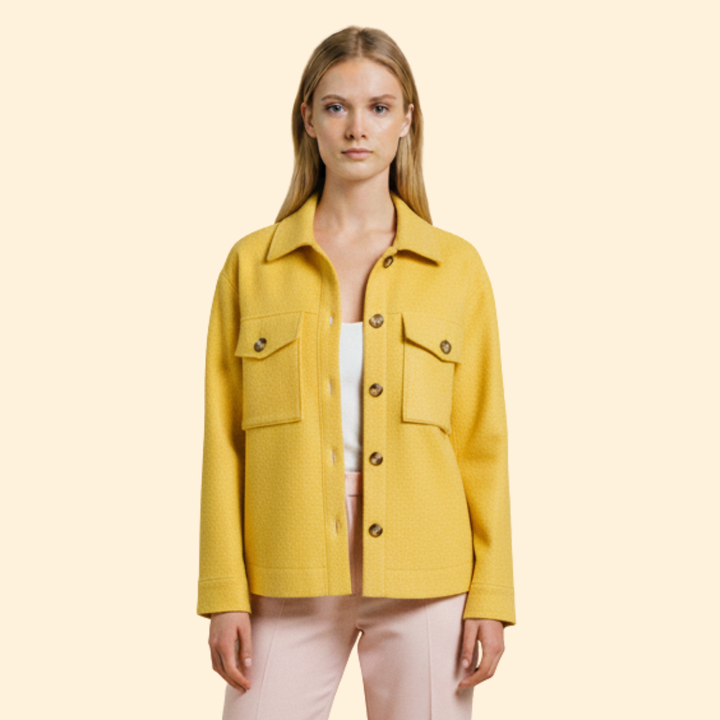 Women’s Coat with Front Flap Pockets