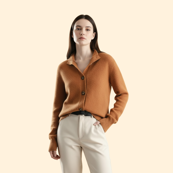Women’s Cardigan with Structured Longline Design