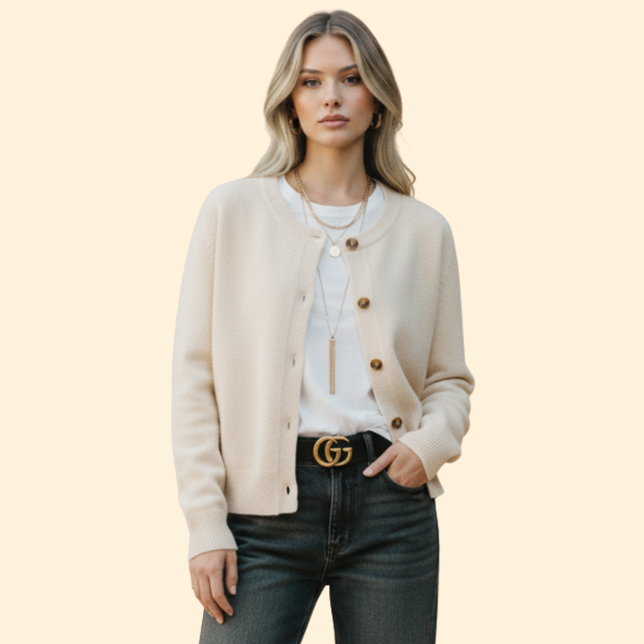 Women’s Cardigan with Structured Longline Design