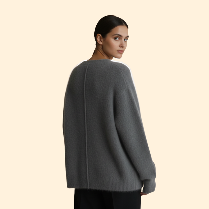 Women’s Cardigan with V-Neck Button Front