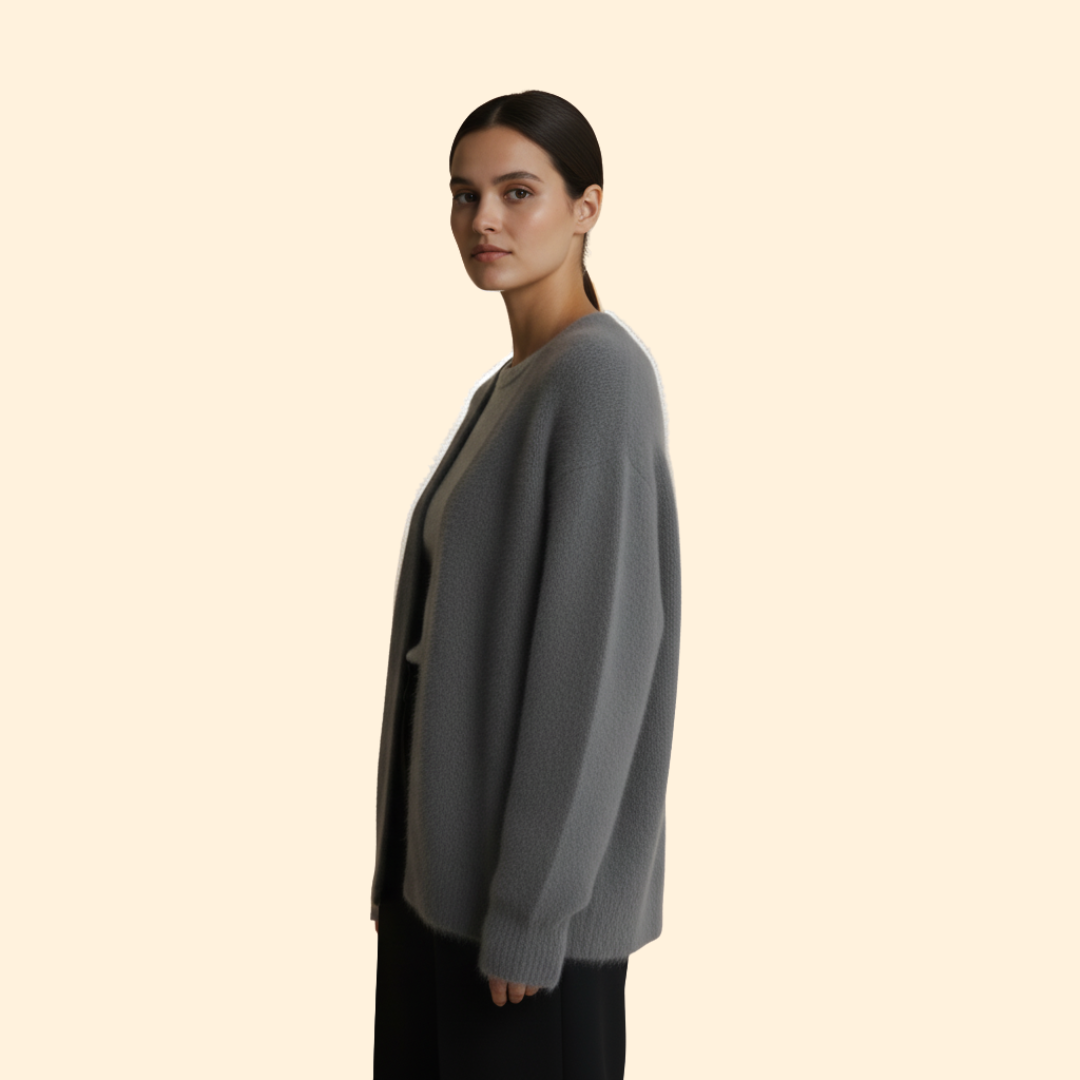 Women’s Cardigan with V-Neck Button Front