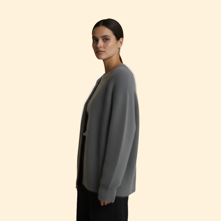 Women’s Cardigan with V-Neck Button Front