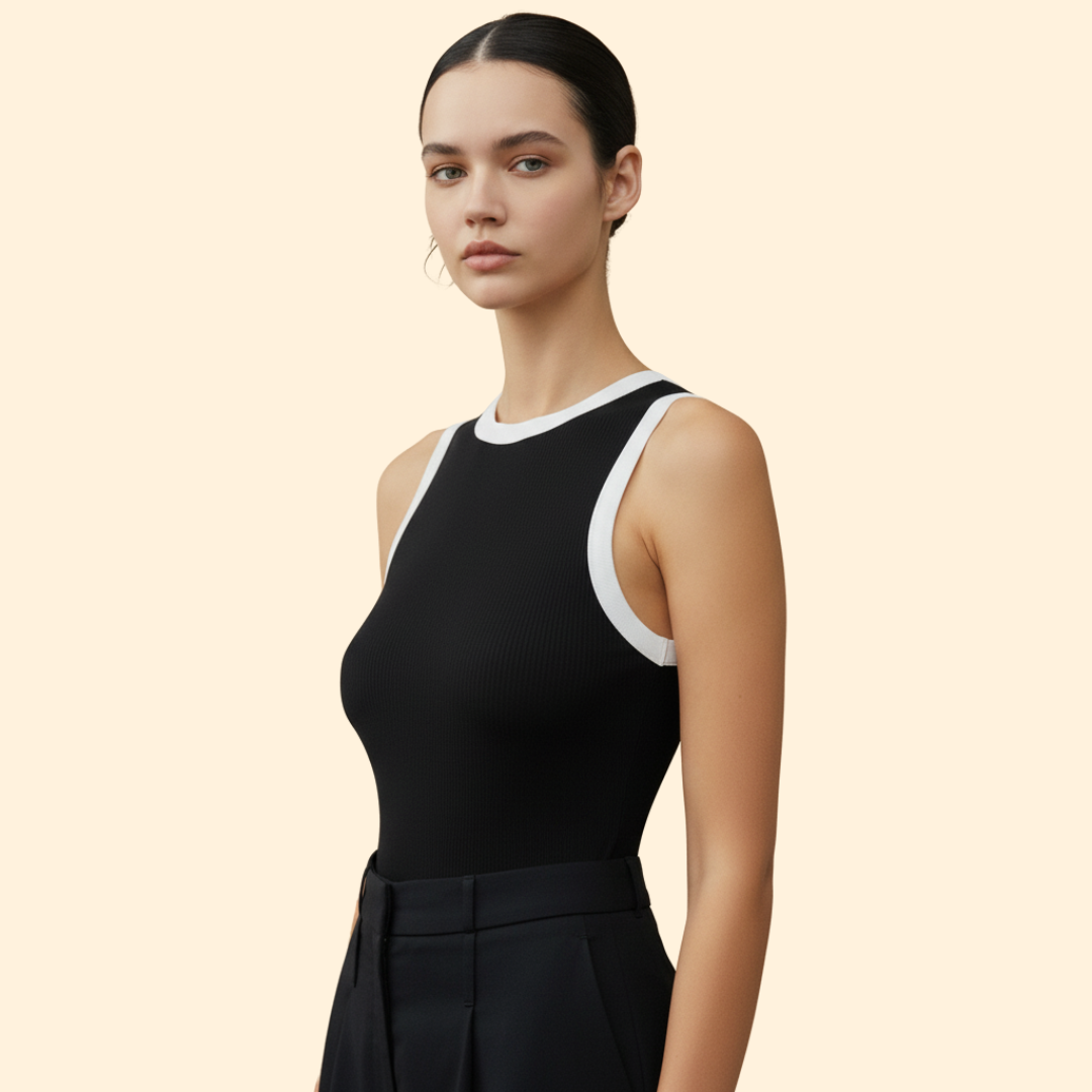 Women’s Tank Top with Two-Tone Trim