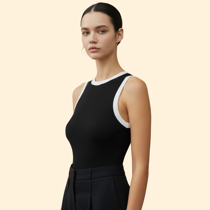 Women’s Tank Top with Two-Tone Trim