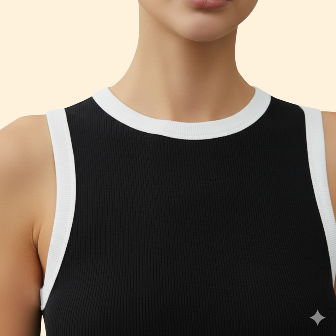 Women’s Tank Top with Two-Tone Trim