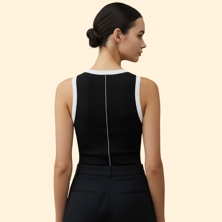 Women’s Tank Top with Two-Tone Trim