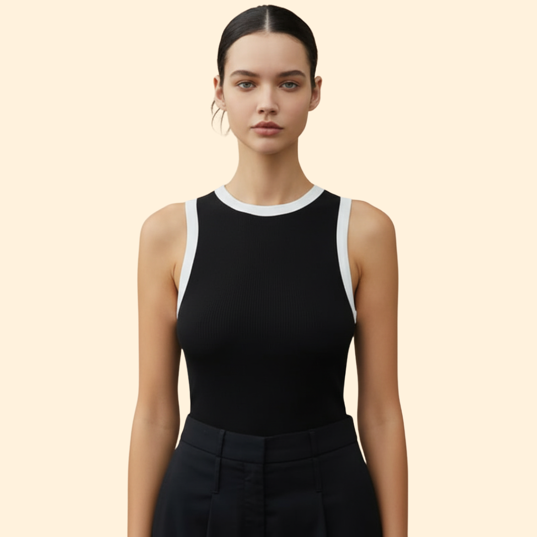 Women’s Tank Top with Two-Tone Trim