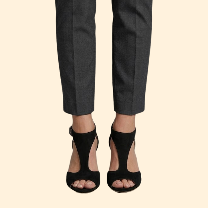 Women Cushioned Open Toe Pumps with Asymmetric Strap for Summer
