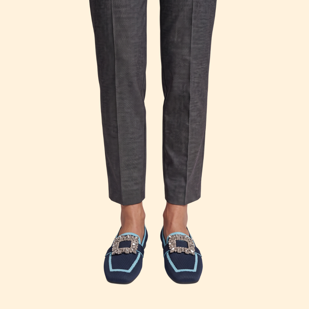 Women Orthopedic Loafers Cushioned Knit Buckle Comfort Walk