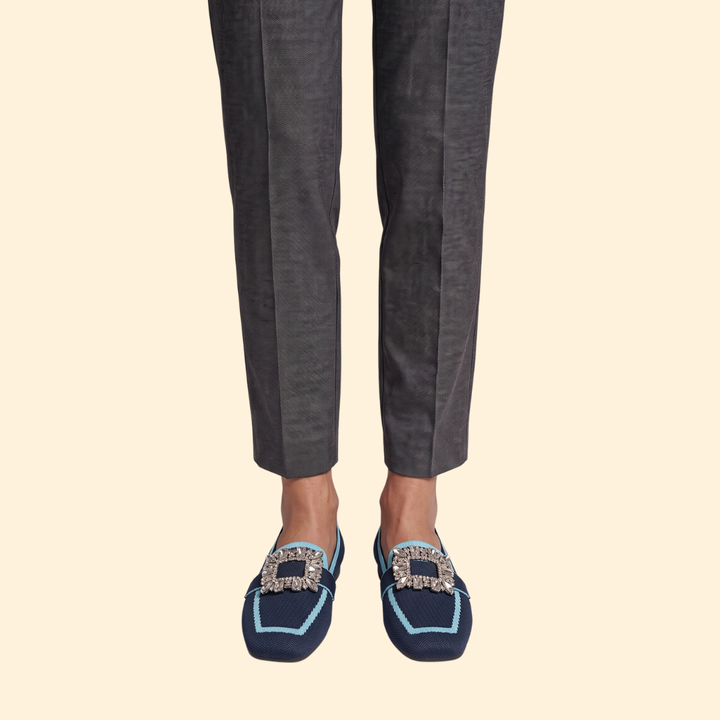 Women Orthopedic Loafers Cushioned Knit Buckle Comfort Walk