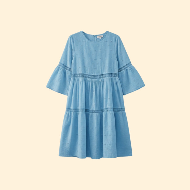 Women’s A-Line Dress with Eyelet Design