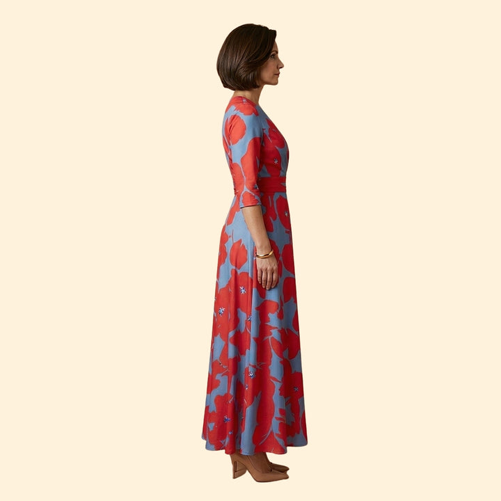 Women’s A-Line Dress with Tied Waistband