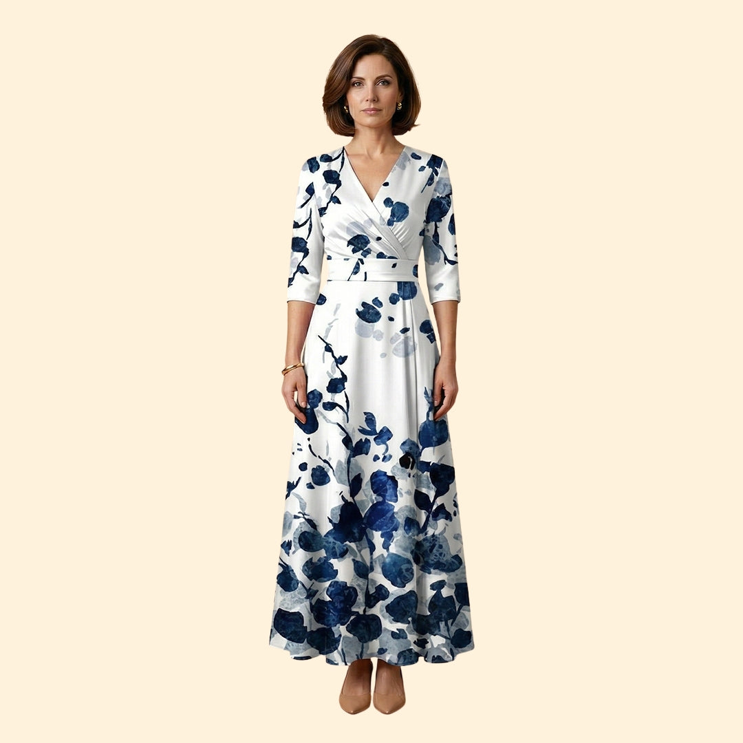 Women’s A-Line Dress with Tied Waistband