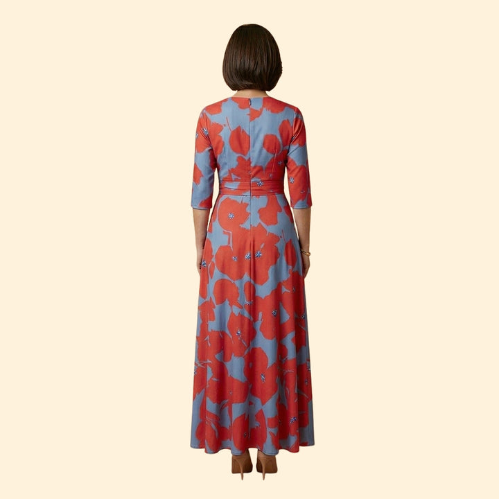 Women’s A-Line Dress with Tied Waistband