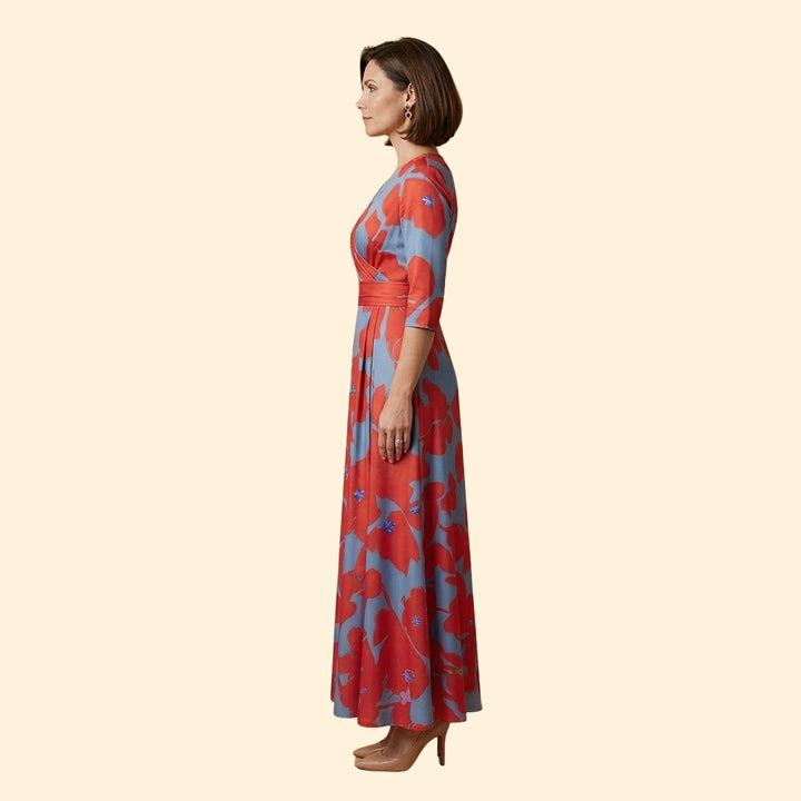 Women’s A-Line Dress with Tied Waistband