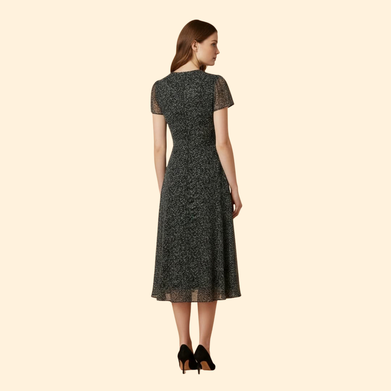 Women's A-Line Dress with V-Neck