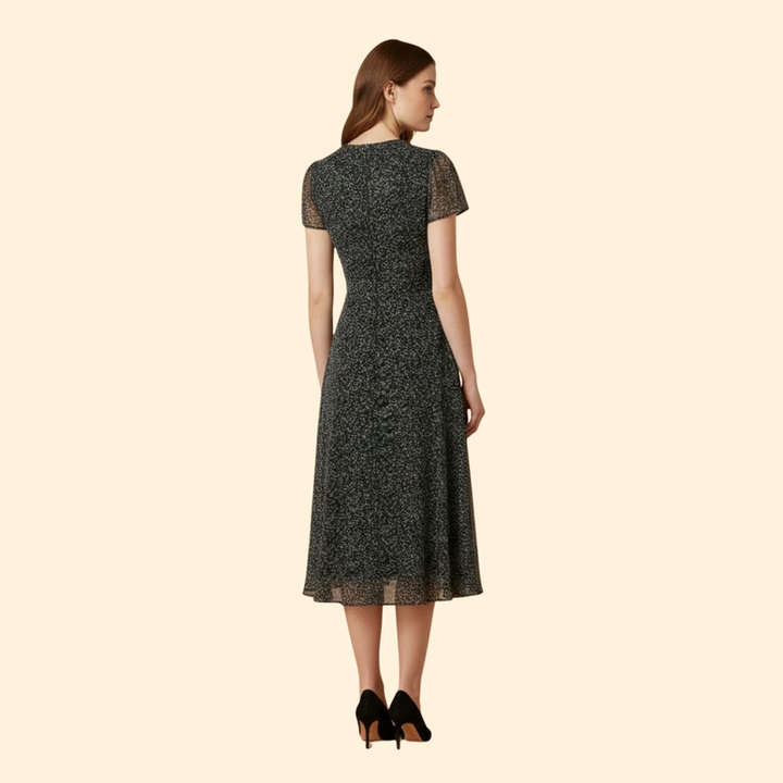 Women's A-Line Dress with V-Neck