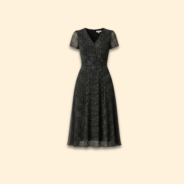 Women's A-Line Dress with V-Neck