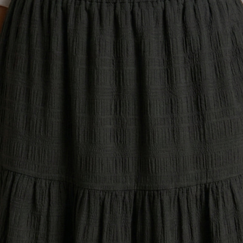 Women’s A-Line Maxi Skirt with Ruffled Detail