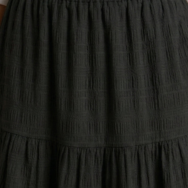 Women’s A-Line Maxi Skirt with Ruffled Detail