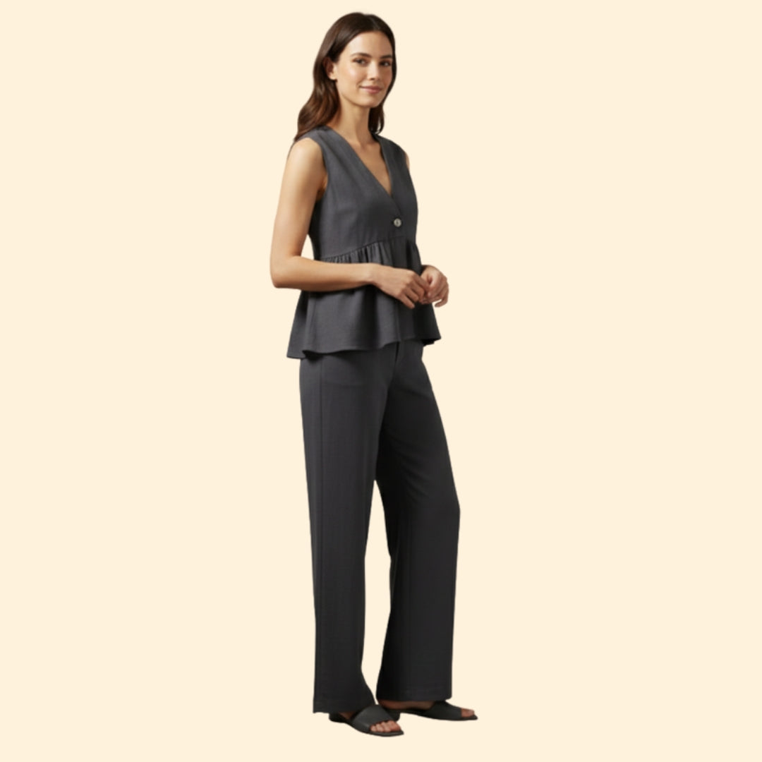 Women’s A-Line Top and Trousers Set