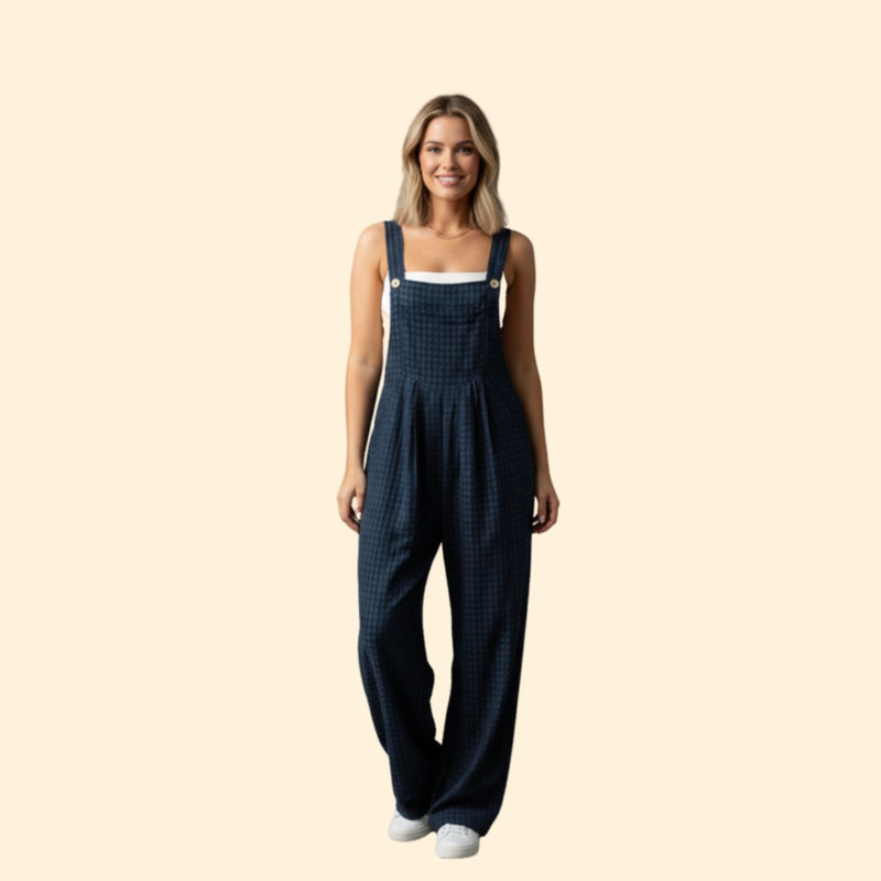 Women’s Casual Jumpsuit with Geometric Pattern