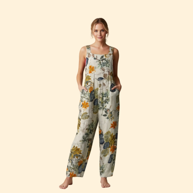 Women’s Casual Jumpsuit with Geometric Pattern