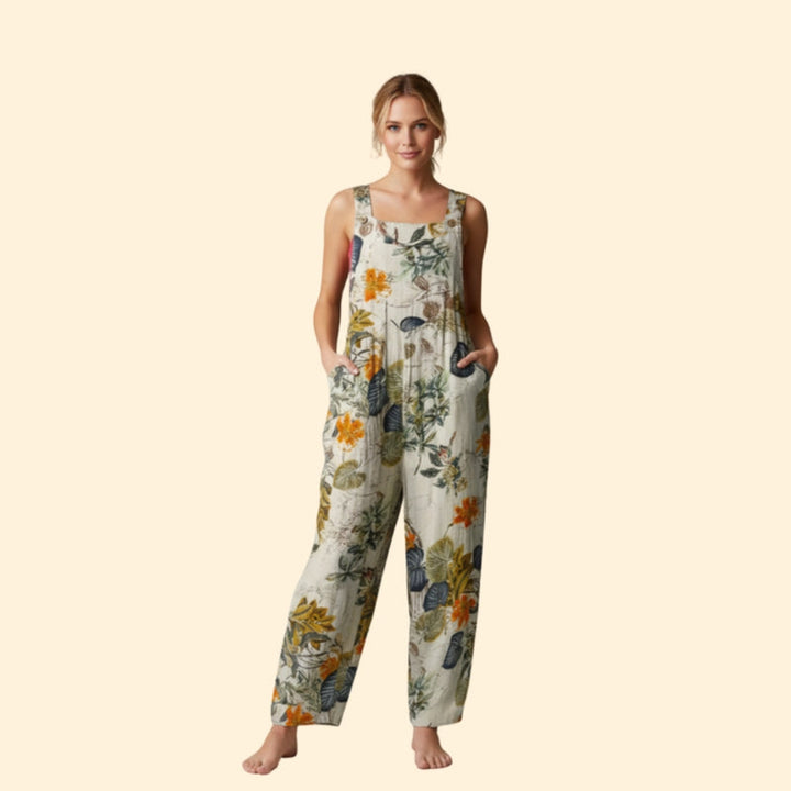 Women’s Casual Jumpsuit with Geometric Pattern