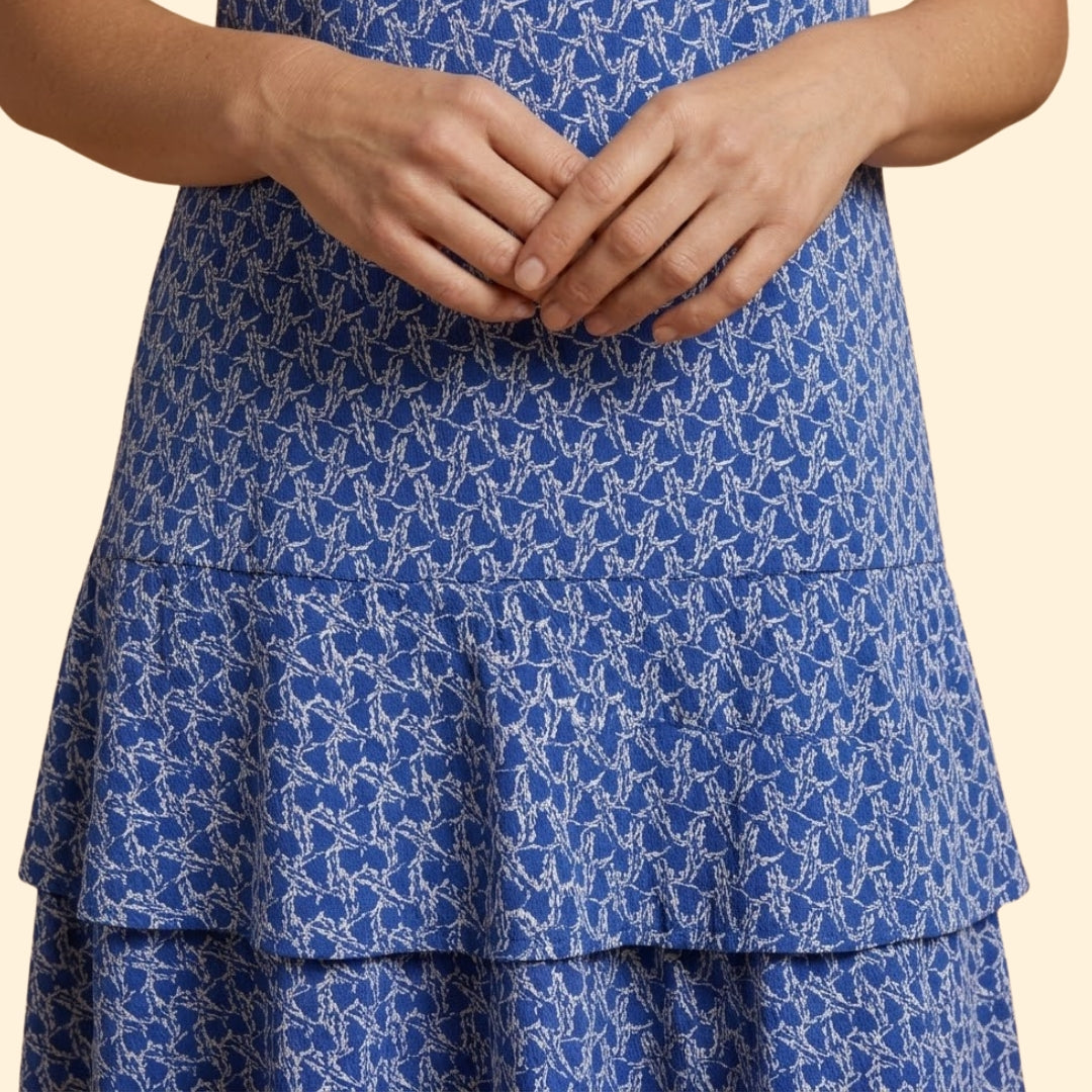 Women's Abstract Print Sleeveless Dress